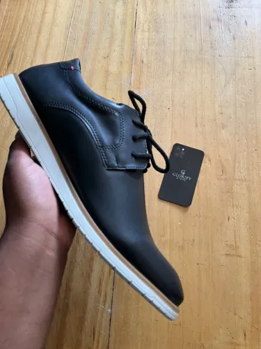 Sapato Social Masculino Oxford Preto/Café/Marrom