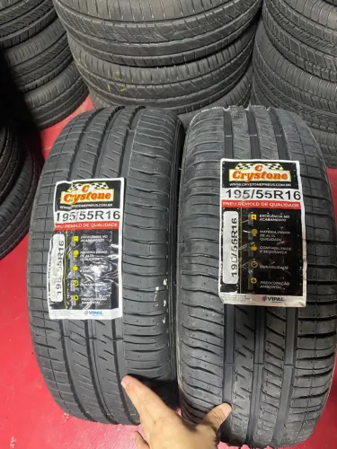 Pneus Crystone 195/55R16 - Qualidade e Durabilidade!