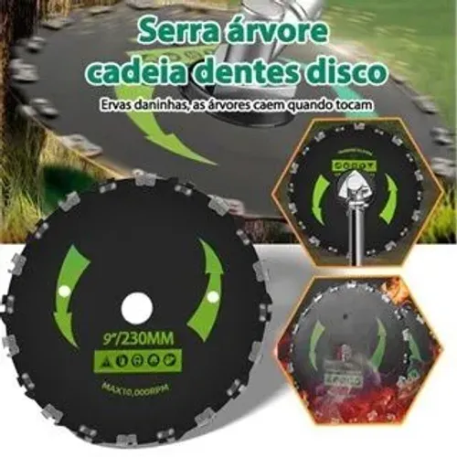 Disco de Serra para Roçadeira - Corta Árvores e Ervas