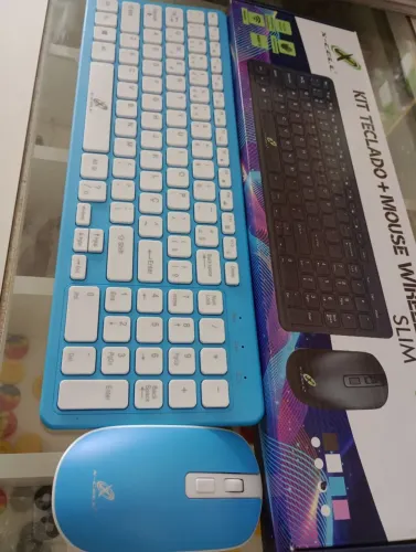 Kit Teclado e Mouse Sem Fio X-Cell Slim