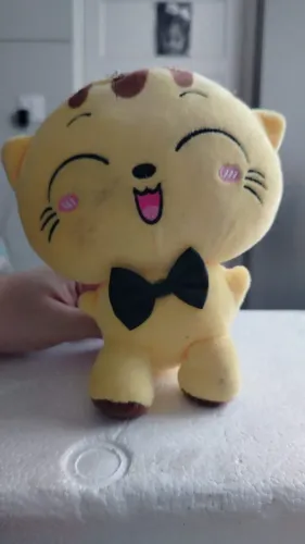 Pelúcia Gato Amarelo 18 Cm