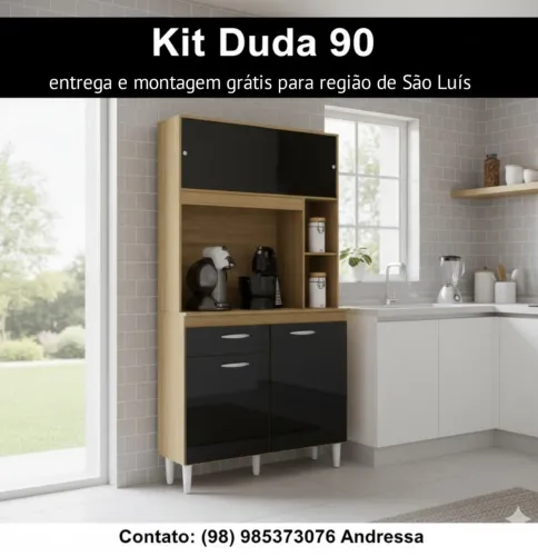 Armário de cozinha ideal para ambiente reduzido 