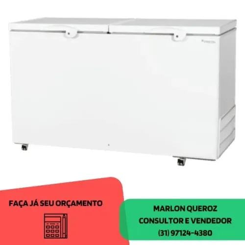 Congelador Horizontal Fricon 2 Tampas Novo