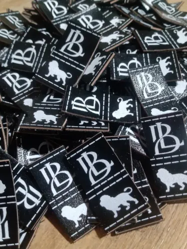 etiquetas de couro sintetico autocolante