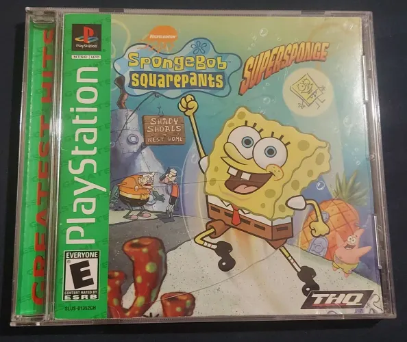 Jogo de Playstation 1 - SpongeBob Squarepants SuperSponge