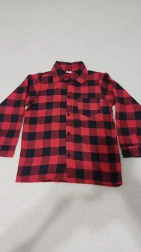 Camisa tam 8 xadrez infantil