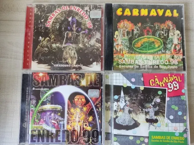 Kit 4 Cd Samba Enredo Carnaval 98 99 São Paulo Viradouro (Usado)