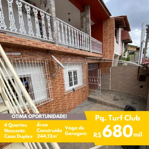 FIT - Casa Duplex - Turf - 4 Quartos - 244,12m² - Nascente