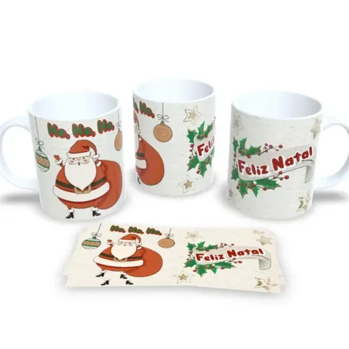 Caneca Natalina Porcelana Premium Ideal para Presentear