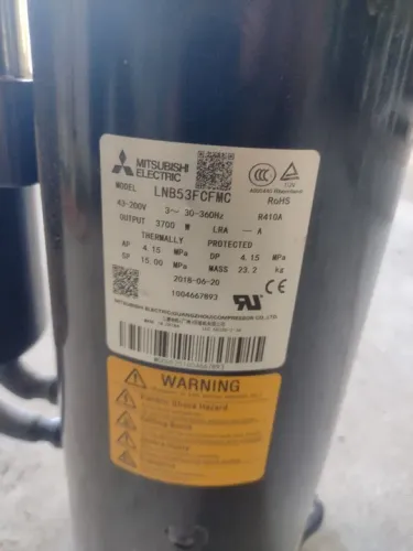 Compressor LNB53FCAMC 58-400V 30-360Hz R410a Mitsubishi 00204100013 GMV5 
