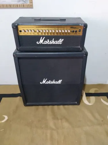 AMP Marshall + caixa Marshall 