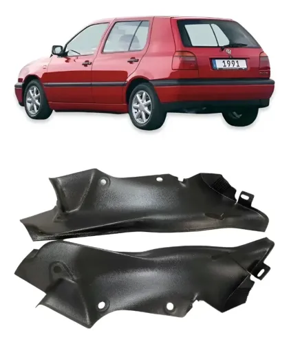 Moldura Coluna Traseira Original Golf Glx Gl Mk3 Preto