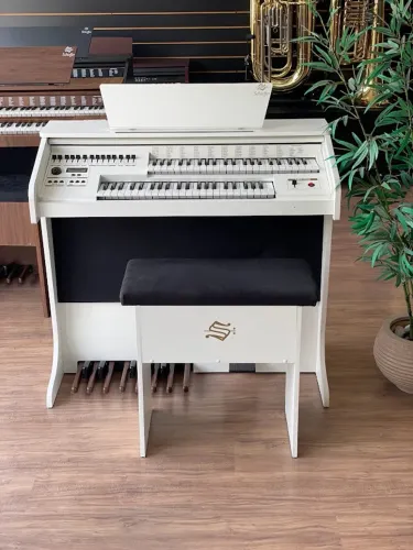 Órgão Eletrônico Schieffer - MR-350 Branco - novo - parcelo em 10x s/ juros no cartão