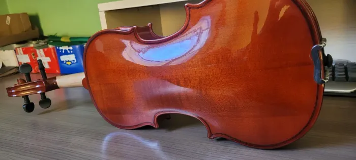 Violino 2/4 madeira maciça infantil 
