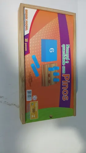 Jogo Educativo Numeral com Pinos