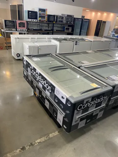 Ilha para congelados 2m - com Led - Fricon - Nova 