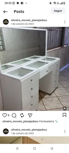 Penteadeira planejada (móveis planejados)