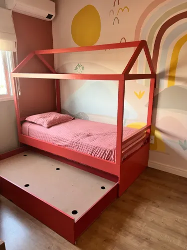 Cama de Solteiro com cama auxiliar + colchão