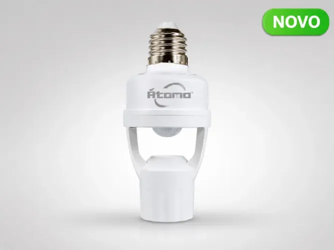 Suporte para Lâmpada com Sensor de Presença Infravermelho 360°