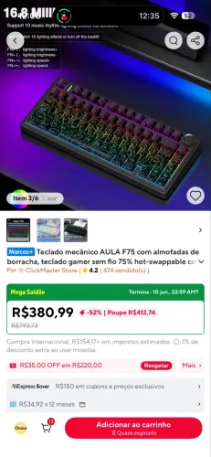 Teclado gamer 785Ajaaz