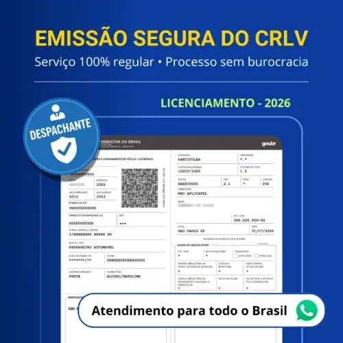 Emissão de CRLV 2026/2025