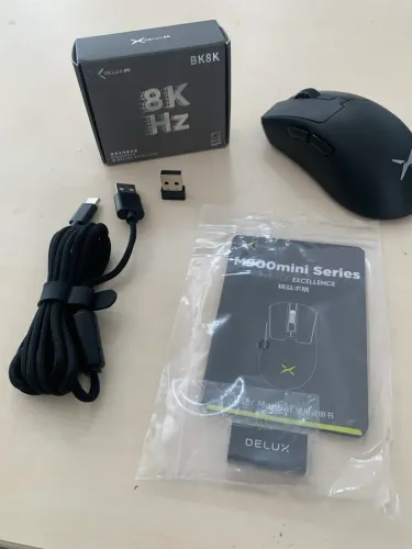 Promoção Delux M900 Pro Mini 8K Polling Rate PAW3395 Wireless Novo
