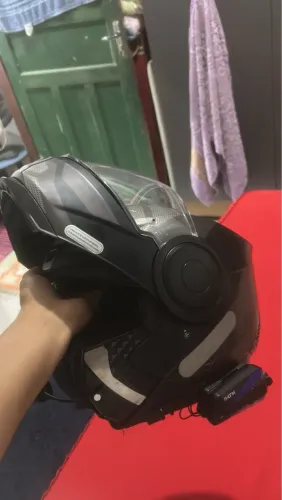 ? CAPACETE ESCAMOTEÁVEL COM INTERCOMUNICADOR - PRONTO PARA USO! ?