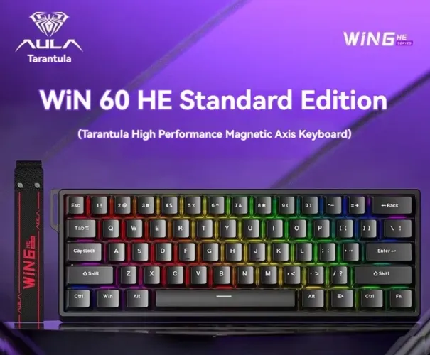 Teclado gamer magnético Aula win60 NOVO