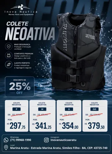 COLETE NEOATIVA JÁ COM 25% OFF!