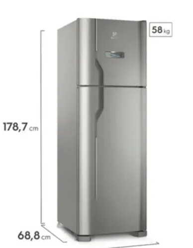 Geladeira Frost free 220v inox