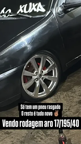 Vendo rodagem aro 17 pneus 195/40