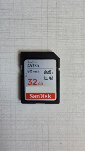 Cartao sandisk ultra 32gb classe 10 - 80 mb/s