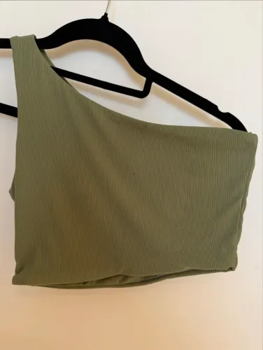 Top faixa Verde-musgo 