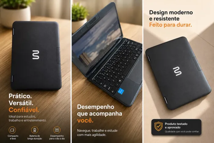 Notebook tela touch Multilaser