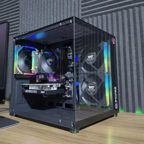 PC Gamer Ryzen 5 5500 RTX 3050 6GB 16GB RAM SSD NVMe 512GB Aquário