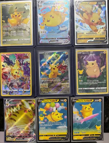 Lote Pikachu - Todas NM - Cartas Pokémon