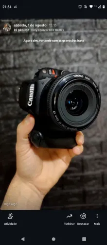 Câmera Canon Sl2 com lente 35
