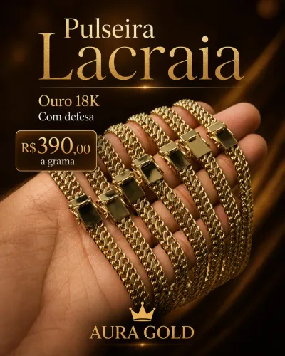 Pulseira lacraia e grumet duplo com defesa 