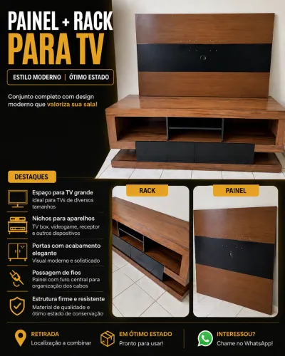 Rack e painel