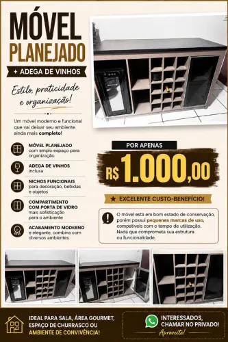 Móvel Planejado + Adega de Vinhos