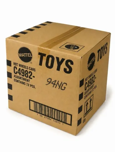 Caixa com 72 hot wheels c4982- 94ng