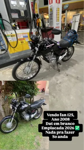 Vendo moto 125 fan 2008