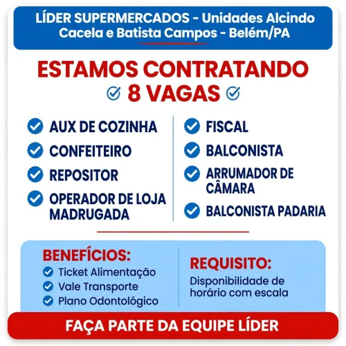 Líder Supermercados - Vagas de Emprego