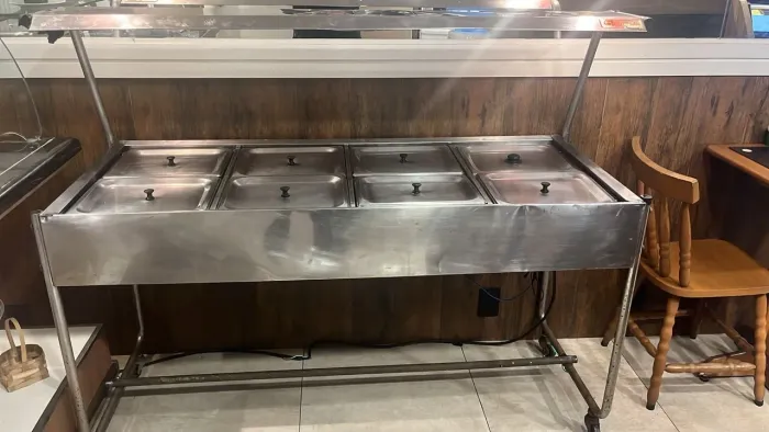 Buffet self Service Aço Inox 8 cubas
