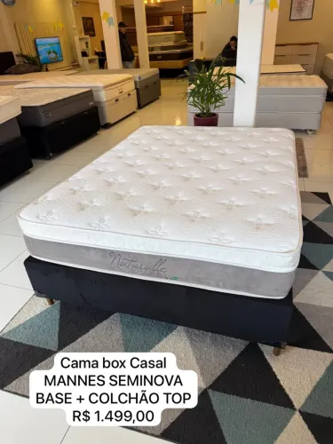 Cama Box Casal MANNES SEMINOVA- ENTREGO