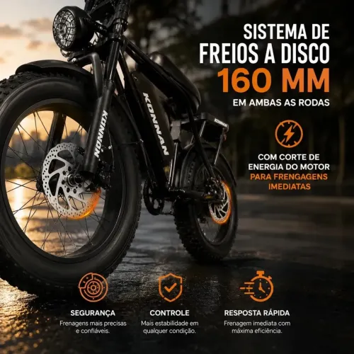 *Bike ELÉTRICA KONNAN* Motor de 750 W