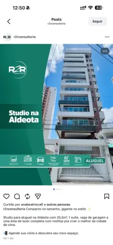 Studio novíssimo mobiliado e rooftop na aldeota