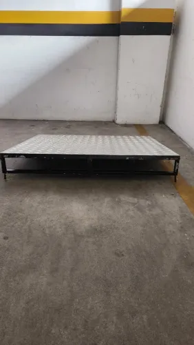 RAMPA DE ALUMÍNIO PARA ACESSIBILIDADE 1,20M X1,00M X 20CM