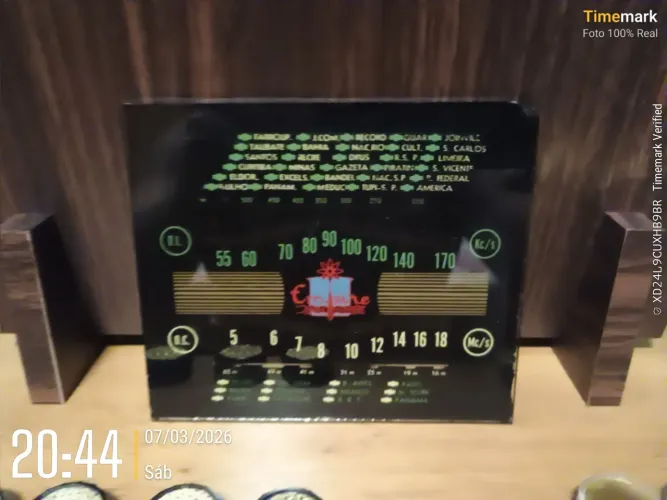 Painel de vidro Original Rádio Antigo Empire Caçula