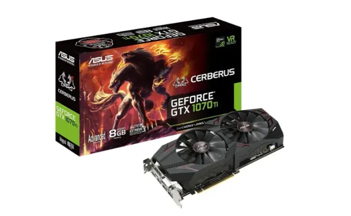 Placa de vídeo asus GTX 1070ti Nvidia 8Gb